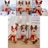 Christmas Reindeer Plush Toy With Pp Cotton Fill For Kids Holiday Decor Gift