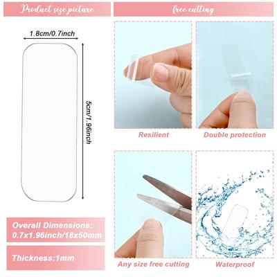 Nastro Adesivo Biadesivo Super Resistente Trasparente Nano Nastro Impermeabile Adesivi Murali Riutilizzabili Cucina Bagno Nastro Adesivo