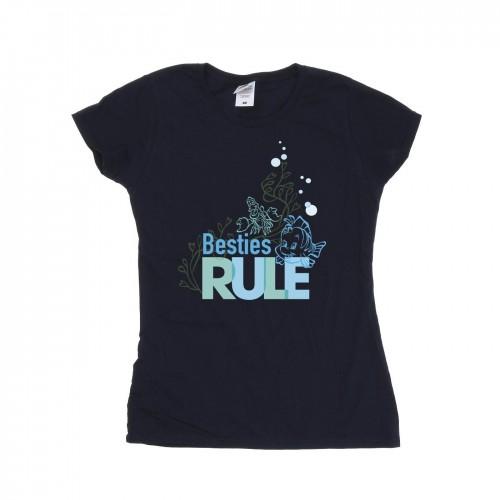 

Disney Womens/Ladies The Little Mermaid Besties Cotton T-Shirt білий