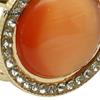 Gold Plated Scarf Holder Cat Eye Stone Silk Button, Vintage Style Alloy Light Luxury Button Buckle, Decorative Anti-slip Clip for Women Coats