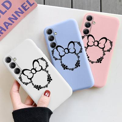 Capa de silicone macia com padrão para meninas para Samsung A55 M35 S24 Xiaomi Redmi Note 13 Pro 13C iPhone Huawei Honor Realme Capa protetora de câmera à prova de choque