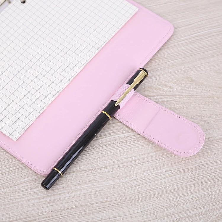 Custom Pu Leather Budget Binder Office Supplies With Buckle Notebook Planner Cover A5 Binder Ring Bound Planner