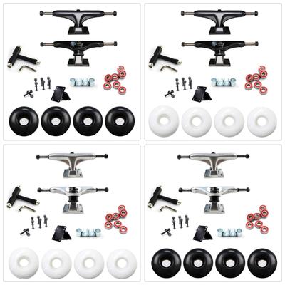 Aluminum Alloys Skateboard Truck Set  Wheel with Skateboard Truck Brackets Skate Scooters Part and Accessories