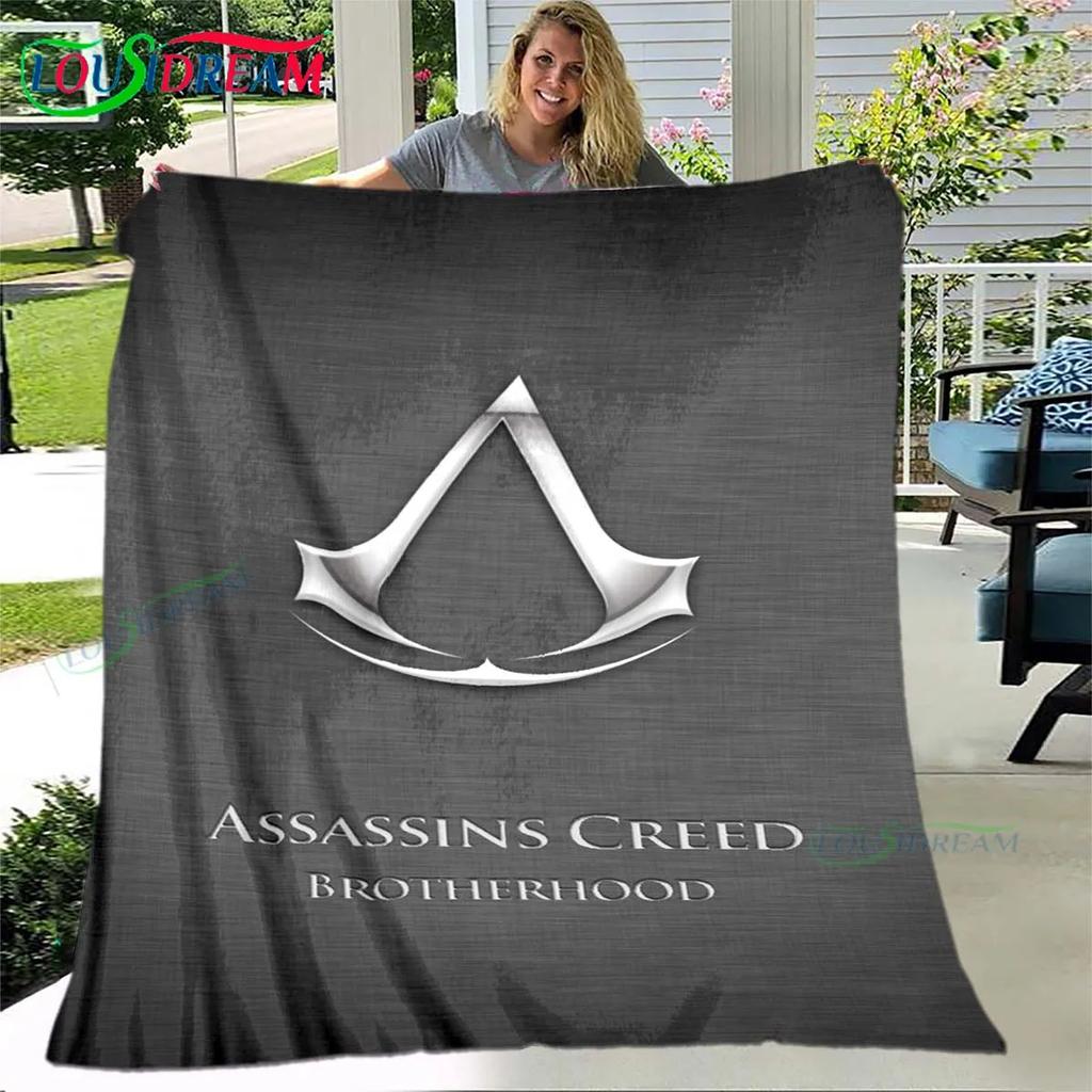 Manta 3D de Juegos de Moda A-Assassin’s Creed, Manta de Franela para Cama Sofá Picnic Oficina Senderismo Ocio Siesta Regalo de Cumpleaños