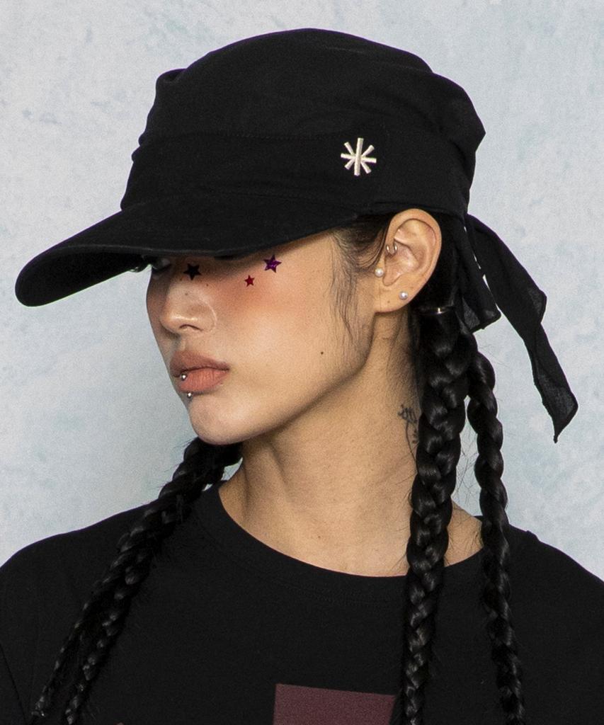 GLACK Gc079 Floppy Cotton Bandana Cap (Black)