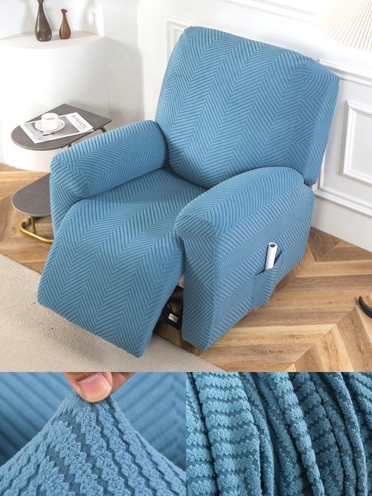 1/2/3 Seater Jacquard Recliner Sofa Cover Stretch Anti-slip Lounge Chair Covers for Living Room All-inclusive Armchair Slipcover
