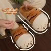 Fashion Cartoon Tiger Paw Slipper Winter Indoor Warm Fur Shoes Slides Cute Animals Plush Platform Design Claw Ladies Home Slippers 2025