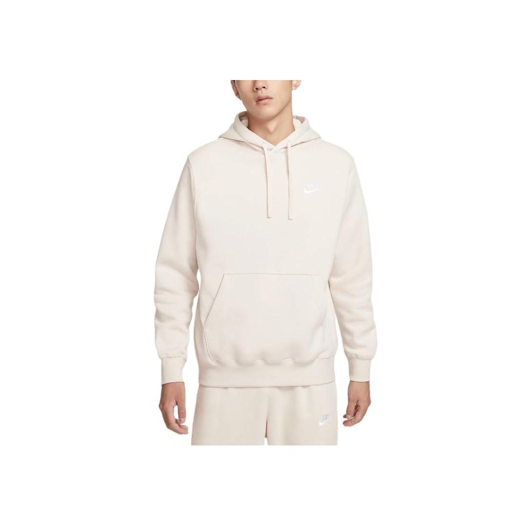 Худи пуловер из флиса Nike Sportswear Club FW24 Модная толстовка с длинным рукавом Мужская толстовка Светло-красное дерево BV2655-104 2XL