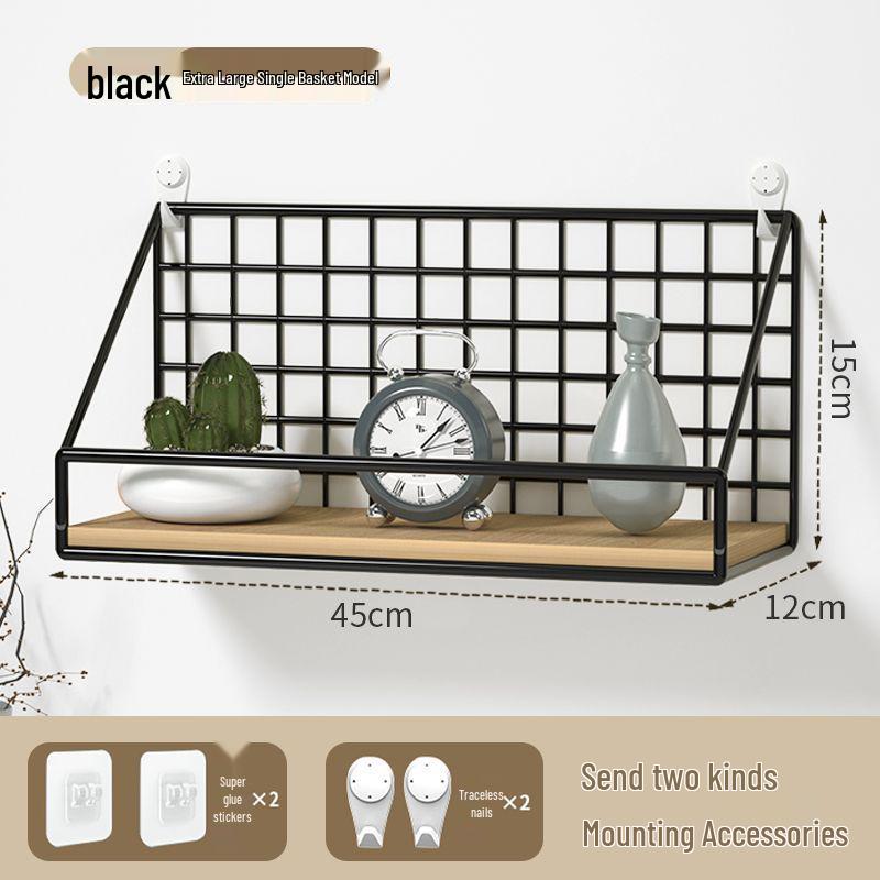 Punch-Free Wall-Mounted Bedside Storage Rack