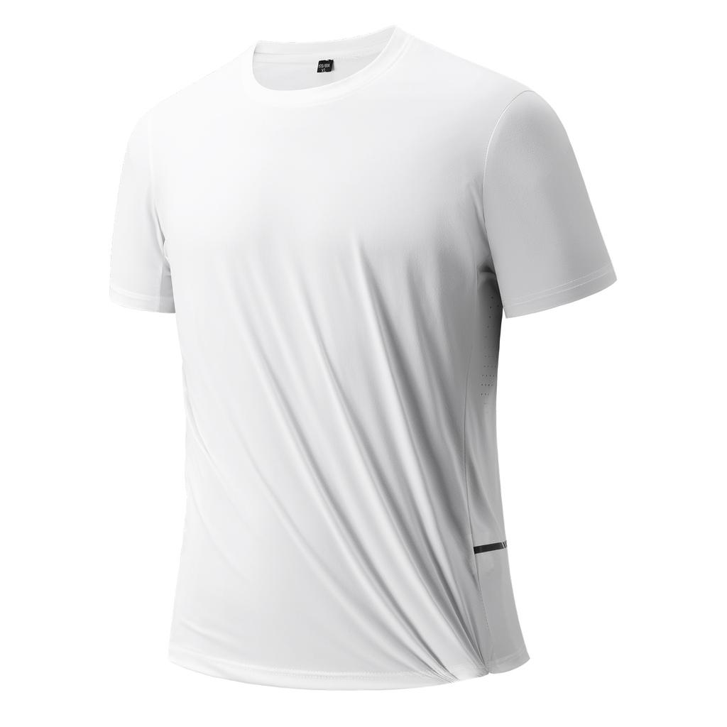 Men's Ice Silk Short-sleeved T-shirt Men's Sports Short-sleeved Quick-drying Fitness Short-sleeved T-shirt
