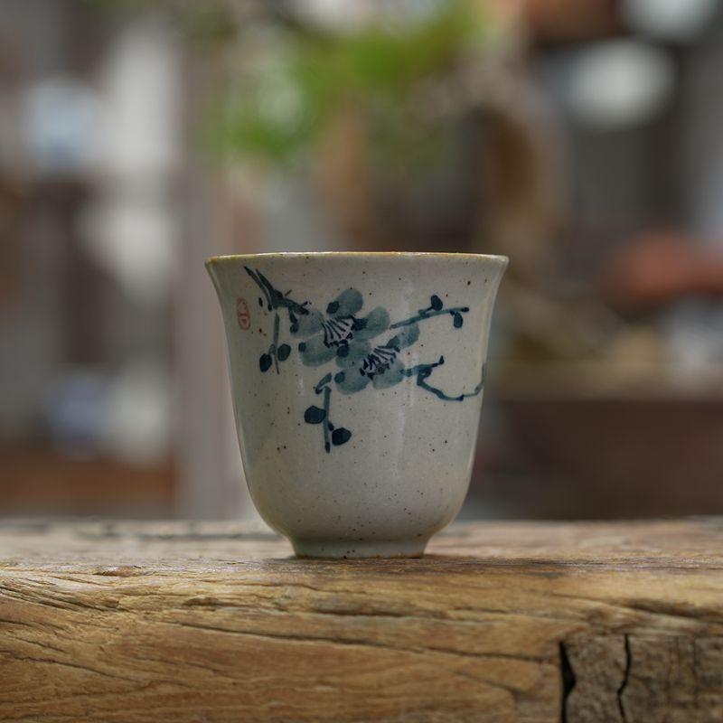 Home Guest Host Cup Orchid Bamboo Chrysanthemum Beauty Plum Personal Scent Single Tea Chinese Ceramic Teaware Kitchen Dining Bar