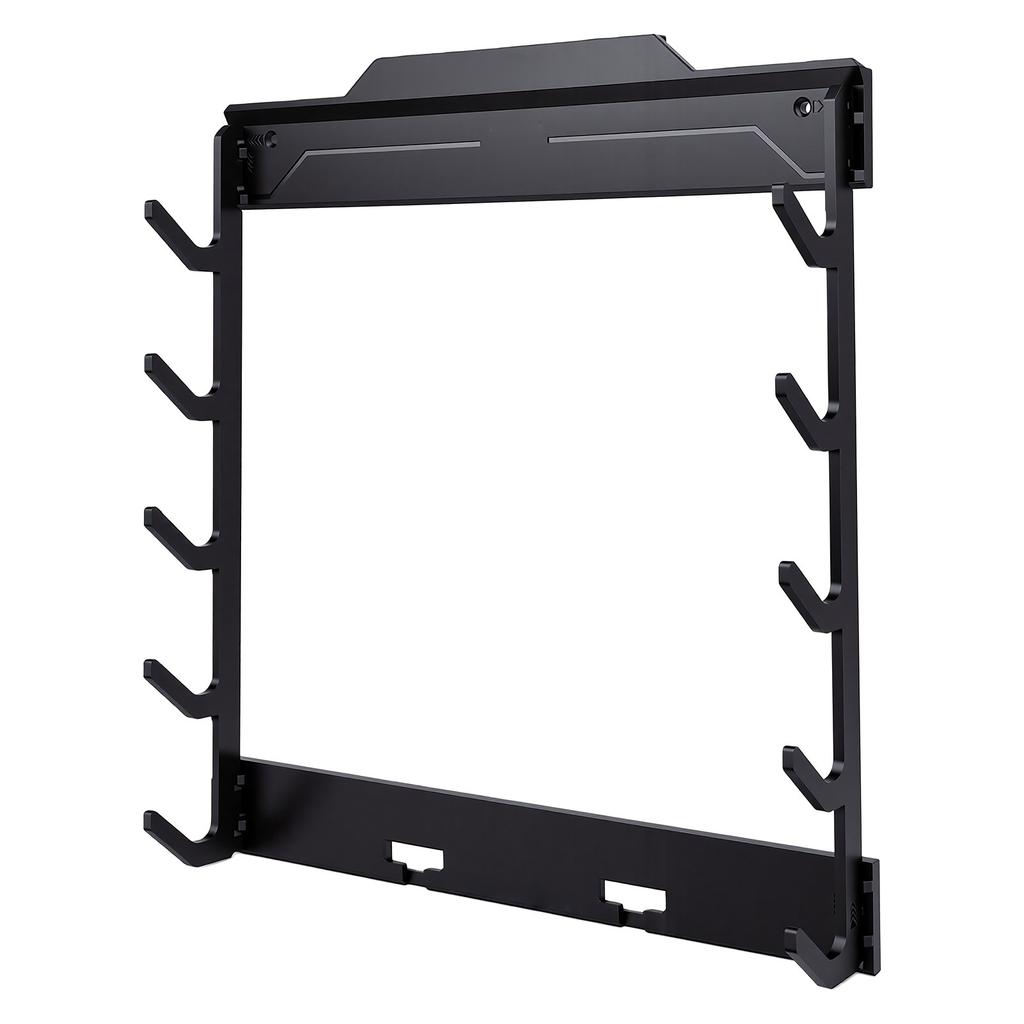 Wall Mounted Fishing Rod Bracket Fishing Pole Storage Organizer ABS Rod Display Shelf for Fishing Rod Storage
