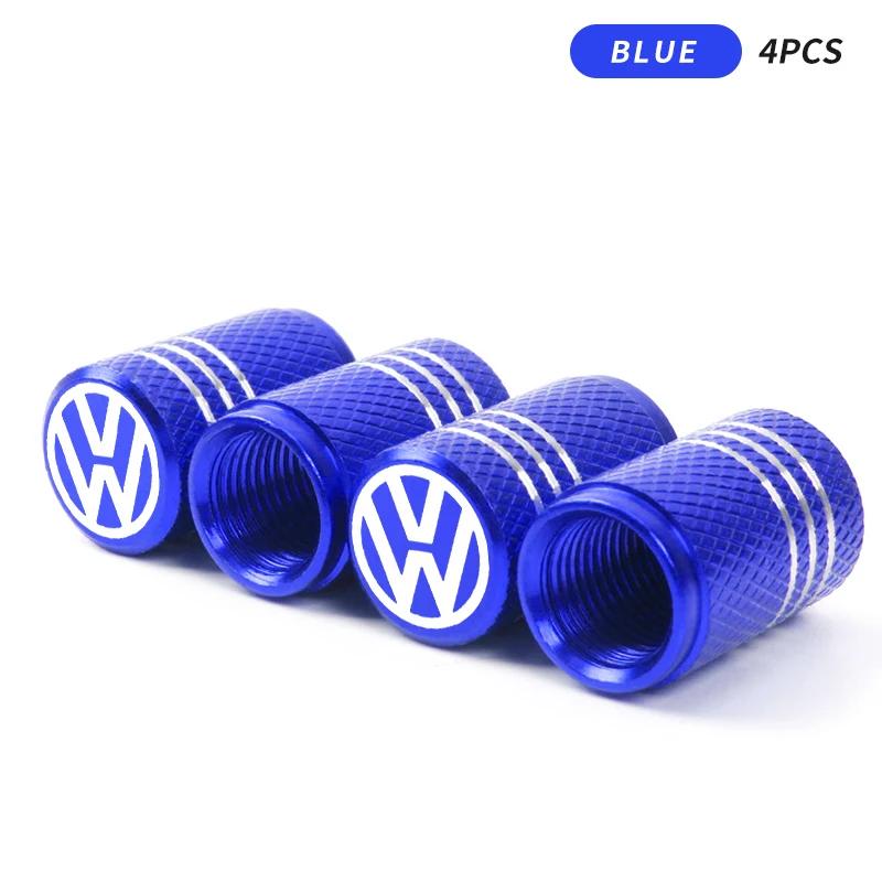 Tappo Valvola Gonfiaggio Pneumatici Auto in Alluminio Avvitabile Antifurto per Volkswagen VW R Line Golf MK4 MK5 MK6 MK7 MK8