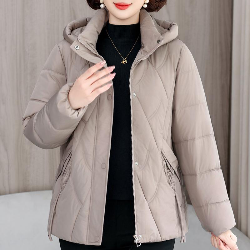 Plus Size L-5XL Fashion Female Coat Winter Jackets Hooded Loose Thick Warm Middle Age Women Parkas