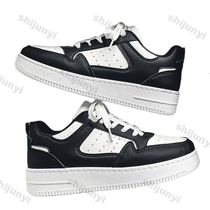 Fashion Men White Sneakers Autumn Fashion Breathable Outdoor Non Slip Running Shoes Comfortable Cross Tied Height Increase Casual Shoes