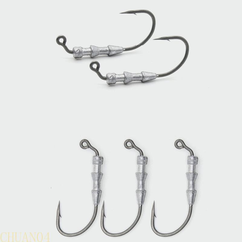 A1A2 5pcs Rig Jigs Head Hook Barbed Crank Hook Outdoor Fishing Tackle 0.6g/1g Swimbait Jigs Head Lures Baits Jigs Head Hook