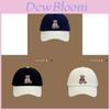 Cute Bear Baseball Cap With Warmth And Windproof Features For Fall Winter Fashion