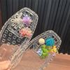 Dopamine  Beaded Jelly Shoes Sandals Accessory Diy Decorative Shoe Flower Slippers Shoe Buckle Accessories