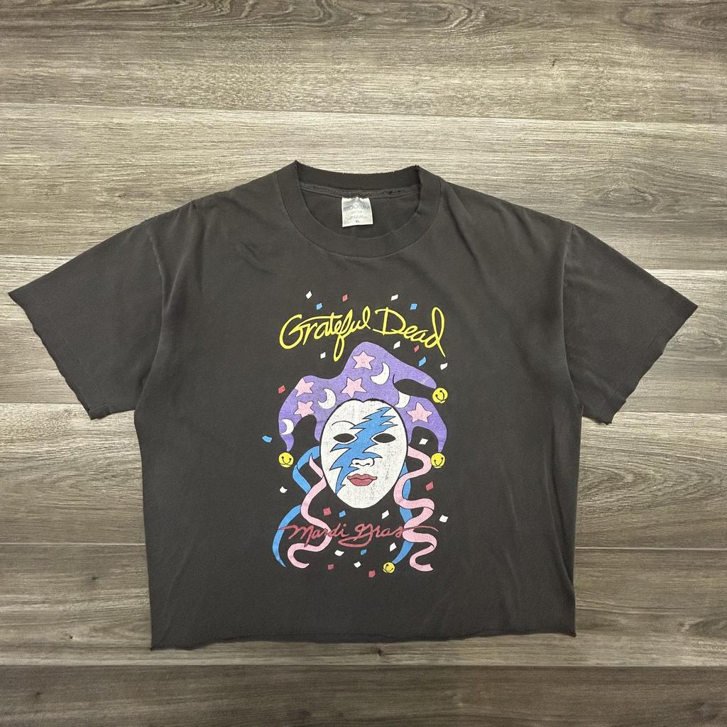 Vintage Grateful Dead Shirt Mens XL Black Mardi Gras Brockum 1993 90s Made USA Unisex T-Shirt