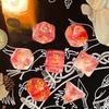 7 Pieces Polyhedral Painted Accessories for Wedding Favors Multi-sided