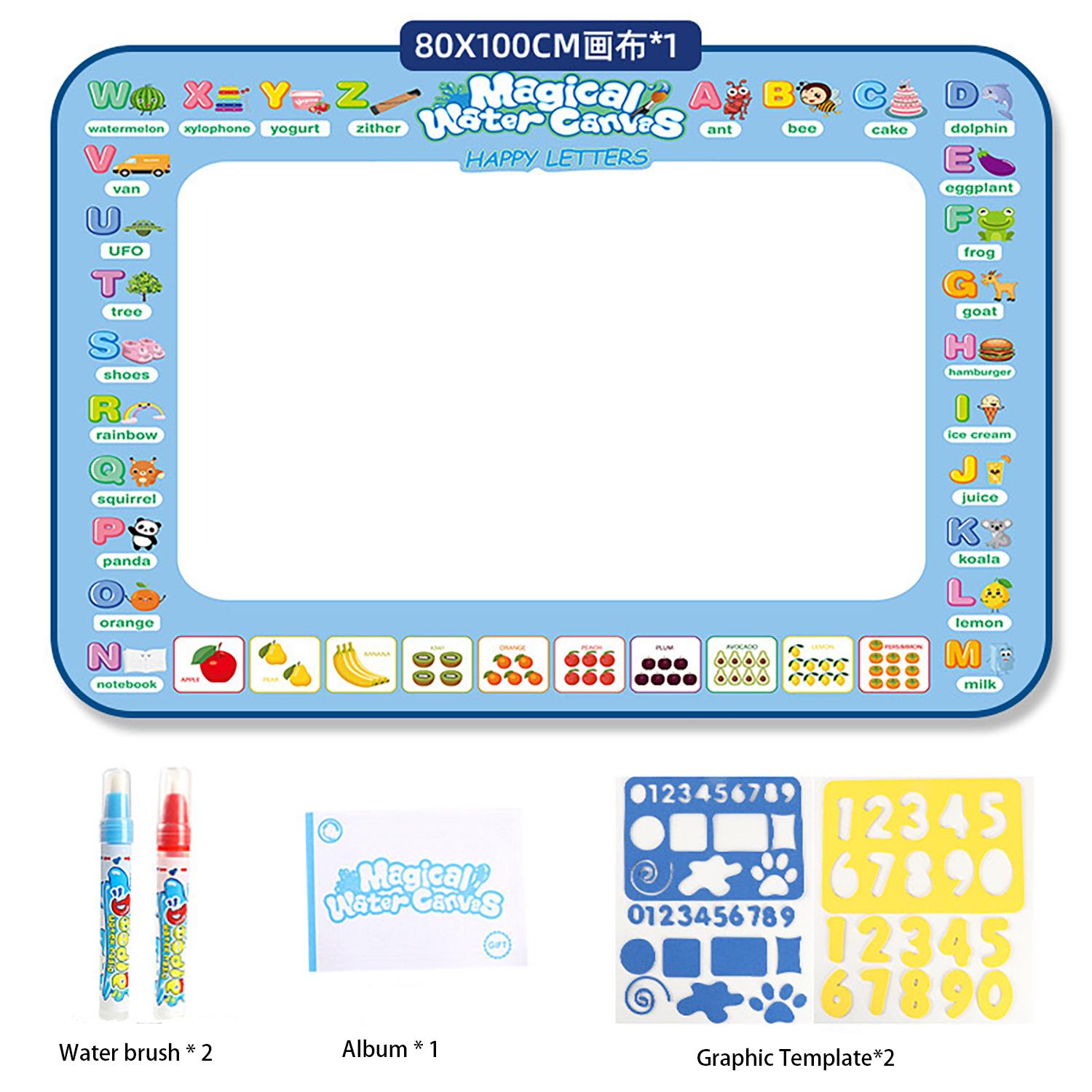 Волшебный Водный Холст, Волшебная Водная Раскраска, Рисование для Детей, Многоразовые Граффити, Водный Коврик-Игрушка для Рисования