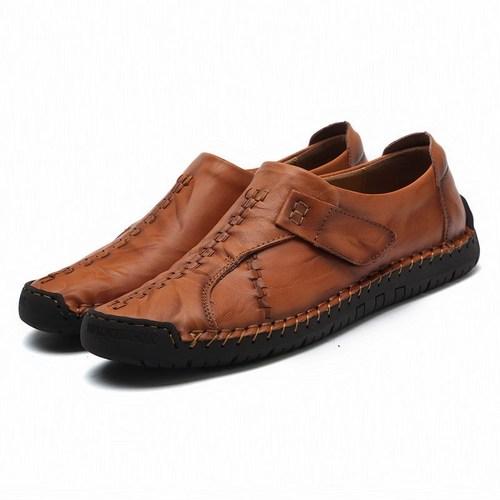 Genuine Leather Men's Casual Shoes Cowhide Slip on Male Loafers Oversized Driving Designer Mens Flat Sneakers