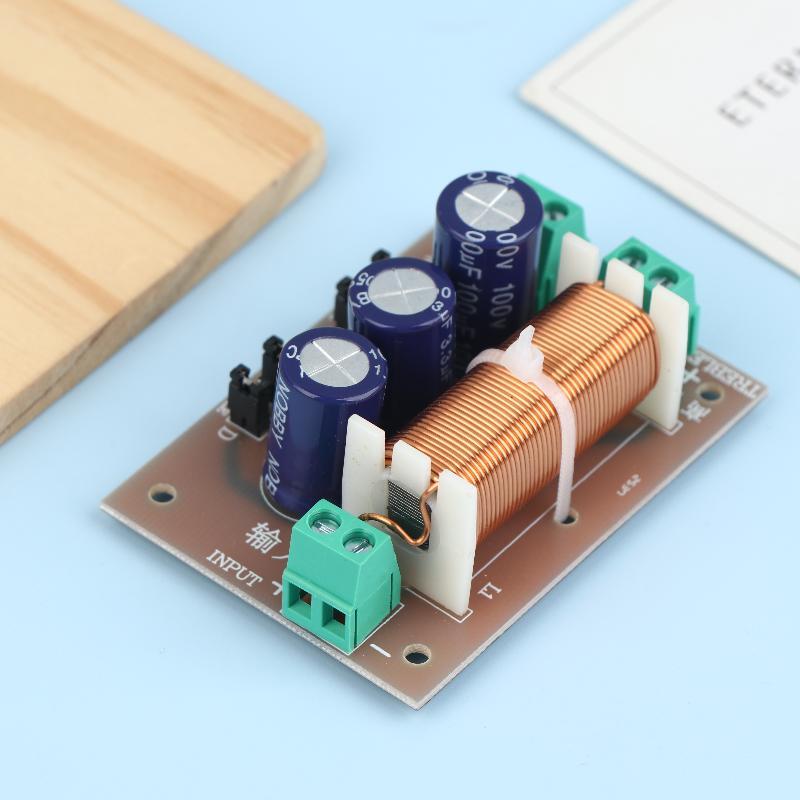 400W Audio Speaker Frequency Divider 2 Channel Crossover Filters Module Adjustable Full Range Treble Bass Welding Free