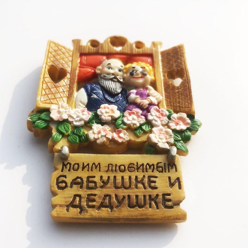 Russia 3D Fridge Magnet Tourist Souvenirs Refrigerator Magnetic Decoration Articles Collection Handicraft Gift