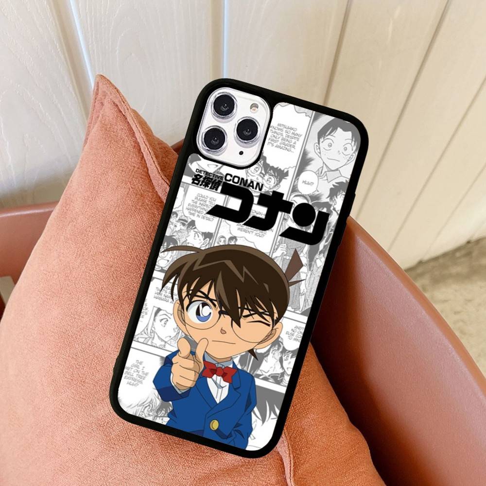 Japan D-Detective Conan PC+TPU Phone Case For IPhone 11 12 13 14 15 16 17 Plus Pro Max Cover