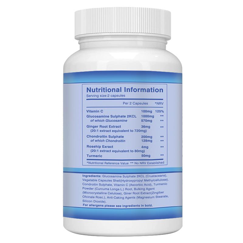 Glucosamine Chondroitin Complex Capsules 120 Count — Joint Support, Bone Health, Daily Wellness