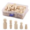 DIY children's painted wooden dolls boys 55 Pieces and girls graffiti small wooden man boxed mixed section