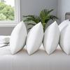 White Fluffy Square Pillow Plump Stuffer Cushion Fillings, for Sofa, Bed, Patio, Camping & Travel for Family Decorative Home Accents