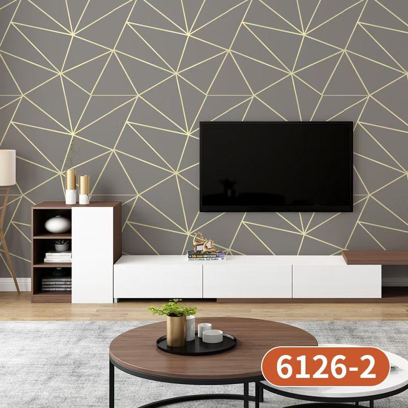 3D Geometrisk Självhäftande PVC Dra & Klistra Tapet Modern Texturerad Dekor för Vardagsrum, Sovrum, Hemma-kontor | Lätt Avtagbar Väggdekal