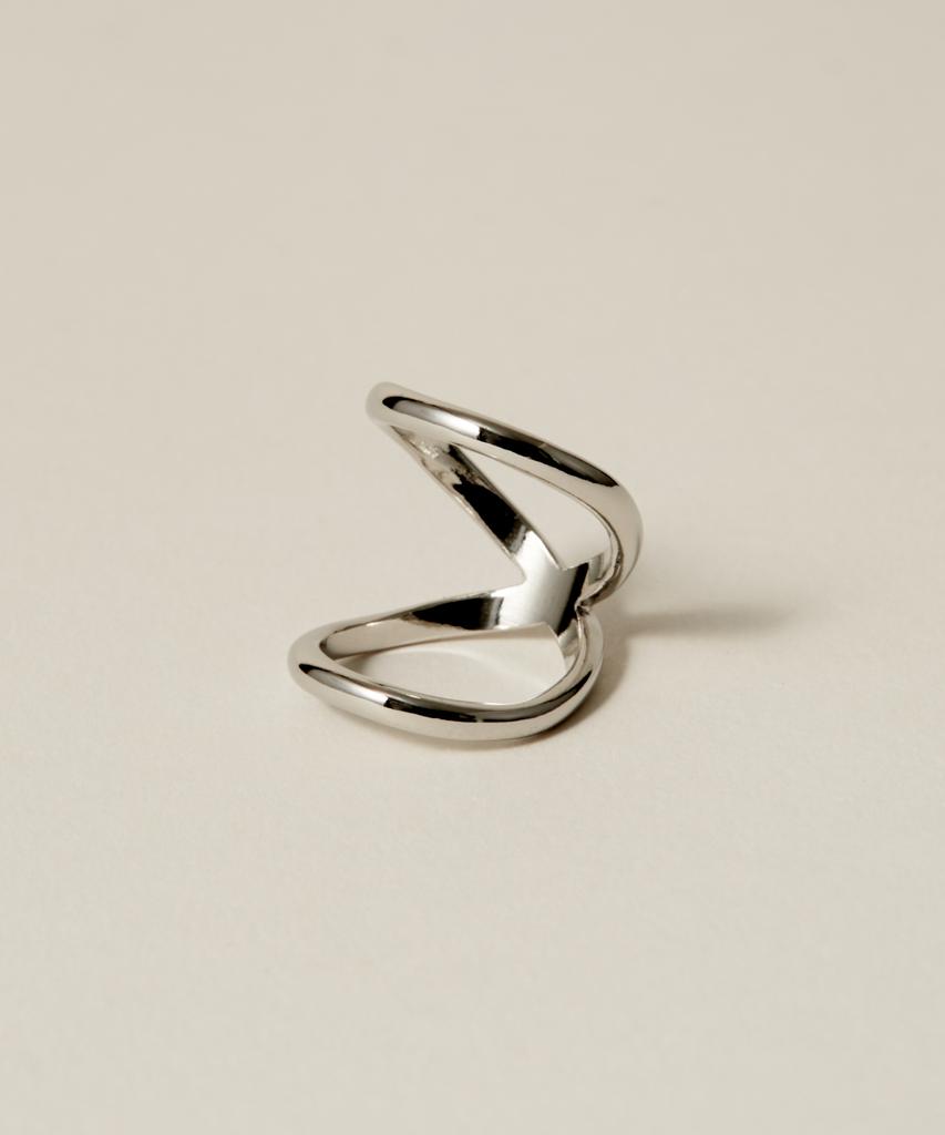 Novice Tokyo Double Line Pinky Ring / Silver