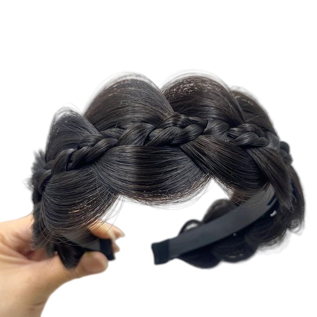 Synthetic Fiber Fishbone Twist Braid Headbands Hair Styling Hairhoop For Fashionable Lookings Quick Hairstyle Headwear
