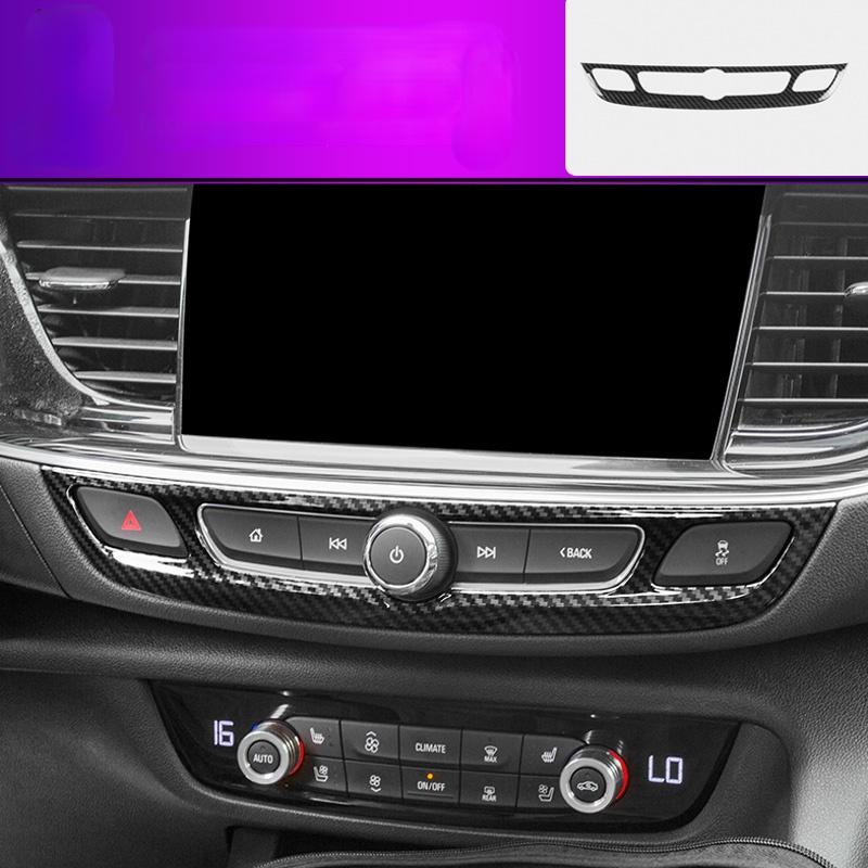 Car Center Control Media Adjust Frame Carbon Fiber Pattern for Buick Regal Opel Insignia 2017 2018 2019 2020 2024 Accessories