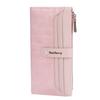 Baellerry Ladies Wallet Long Pu Leather With Multiple Card Slots And Zipper For Daily Use
