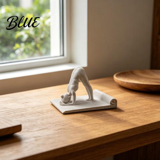 3D Printed Phone Desktop Decoration Pose Universal Figurine Holder Yoga Mobile Stand Ornament for Home Office