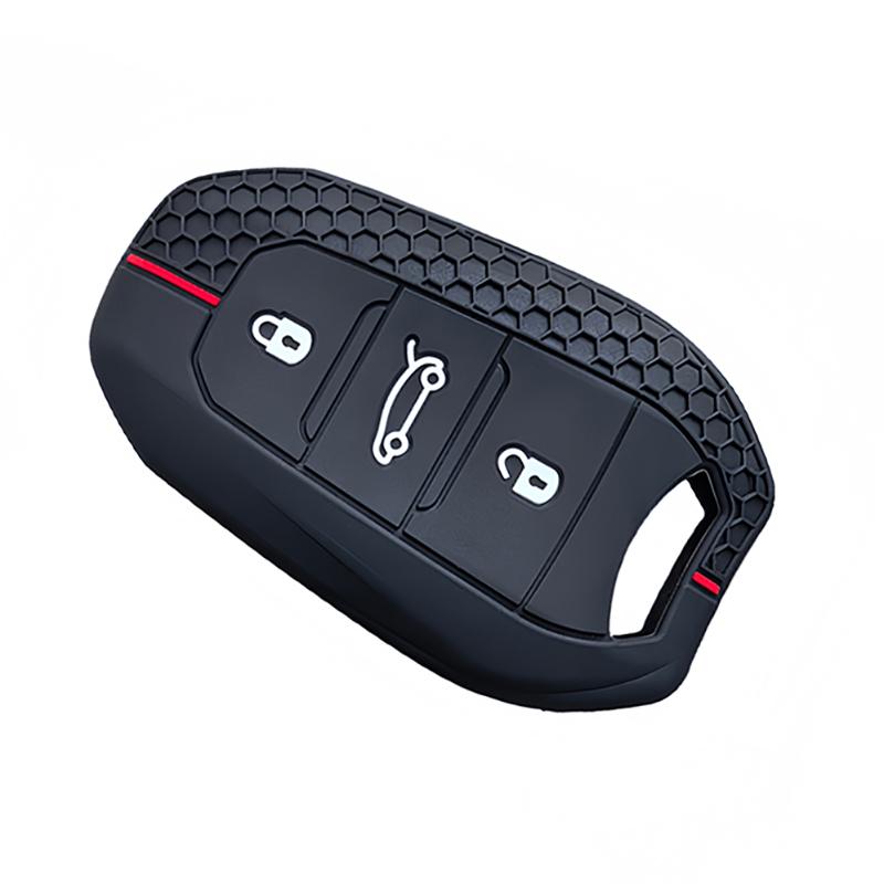 Silicone Car Key Case Cover Shell For Peugeot 2008 3008 4008 5008 308 408 508 Citroen C5 C4 C4L C6 C3-Xr Picasso Grand Ds3 Ds5