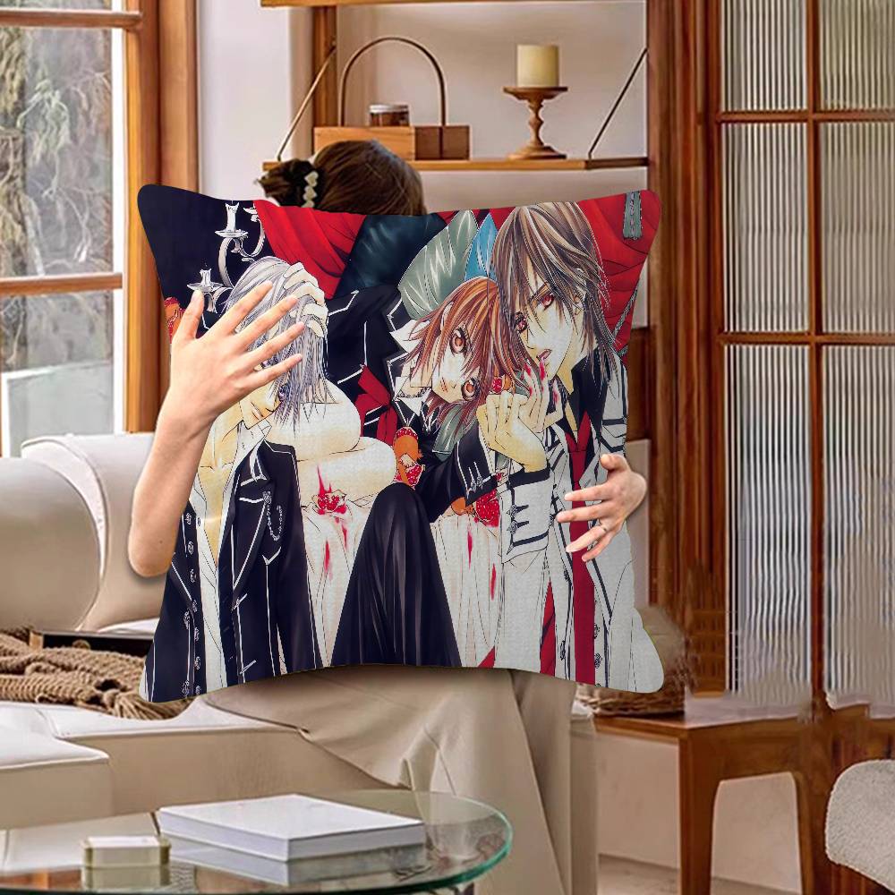 Anime V-Vampire Knight Pillow Cover For Bedroom Room And Living Room Sofa Decorative Cushion Cover