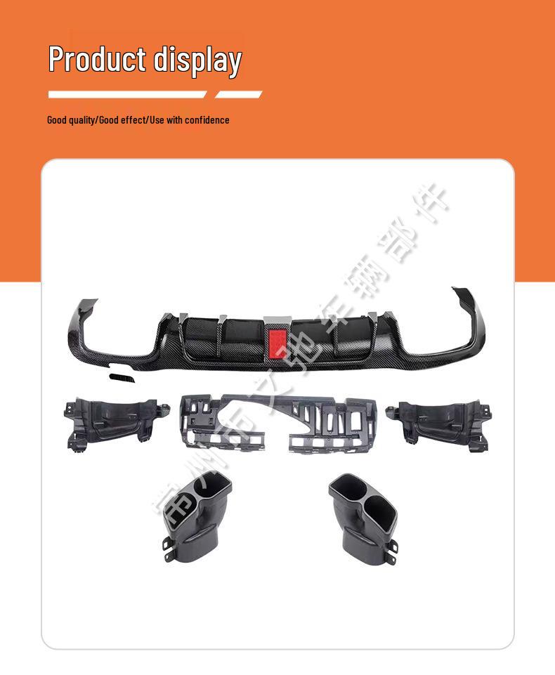 Brabus Sport Rear Lip & Tailpipe Diffuser Kit for 2017+ Mercedes E-Class W213 Sedan