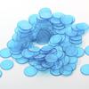 100 pièces bleu clair/vert clair/jaune clair/rouge clair jetons de Bingo en plastique 3/4 pouces (1,9cm)