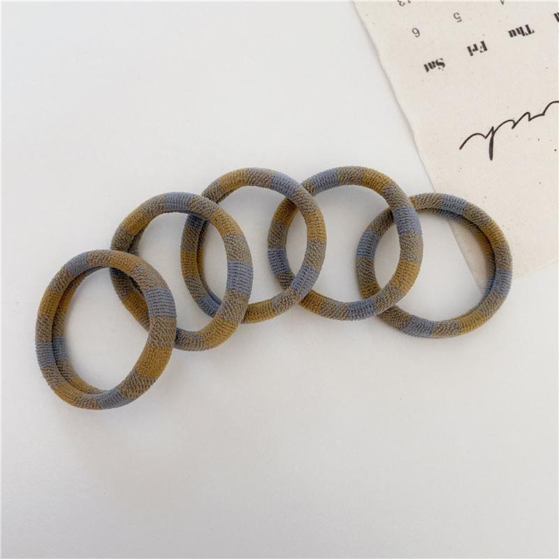 5Pcs/Set Basic Seamless Hair Tie Elastic Hair Band High Elasticity Rubber Bands Ponytail Holder Women Girls Hair Accessories