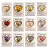 Birth Flower Pocket Hug with Healing Encouragement Poems Birth Flower Clear Heart Keepsake Portable Sentimental