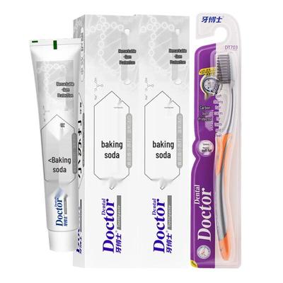 Dr. Dental Baking Soda Toothpaste & Toothbrush Set