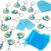 Baby Party Elephant Theme Keychain Baby Children's Baptism Birthday Decoration  1set (30pcs)