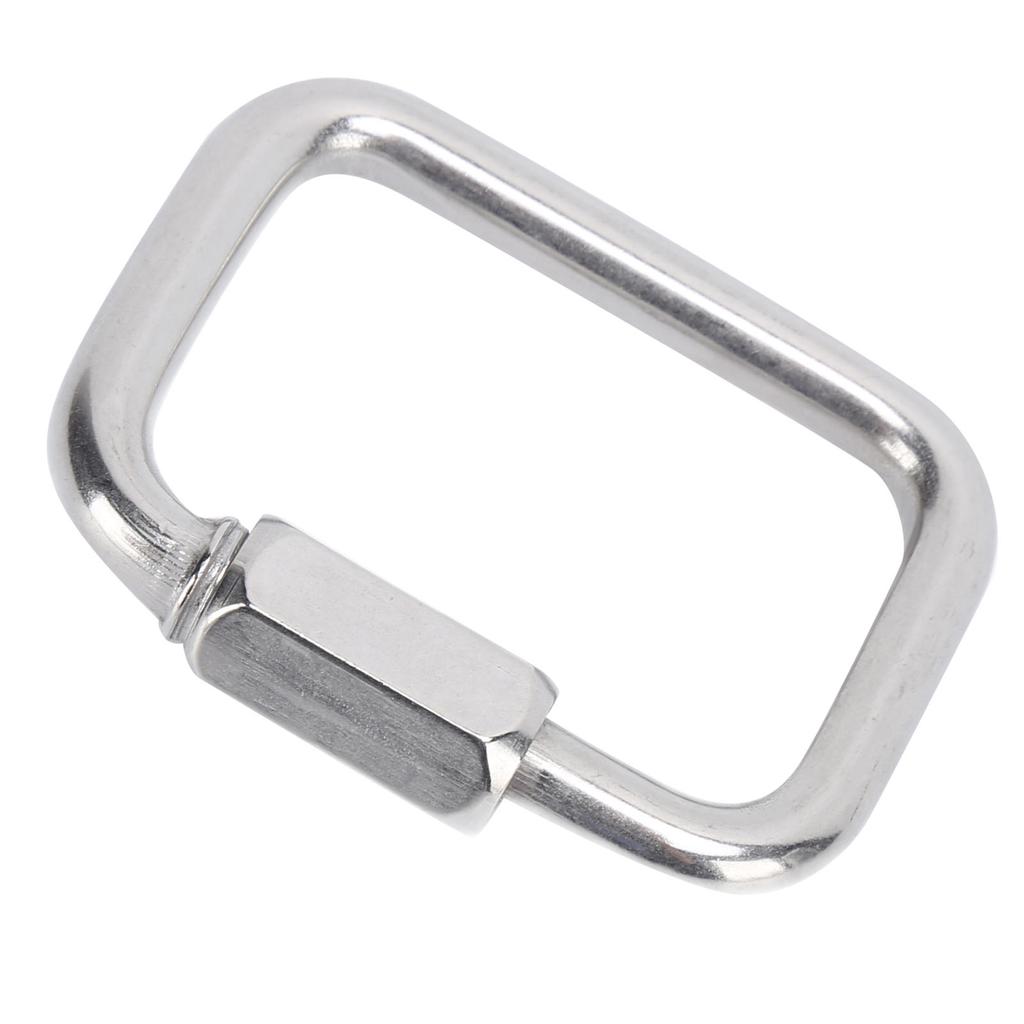 Chain Link Stainless Steel 4‑Corner Multifunctional Connection Buckle for Outdoor Hammock Camping Fishing Hiking8mm