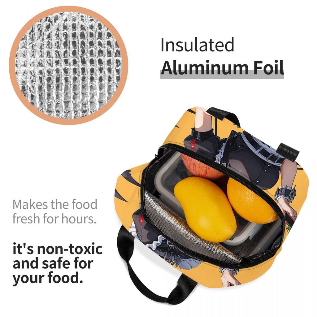 Ellen Joe - Zenless Zone Zero Insulated Lunch Bag for Women Kids Portable Food Boxes Thermal Lunch Box Tote
