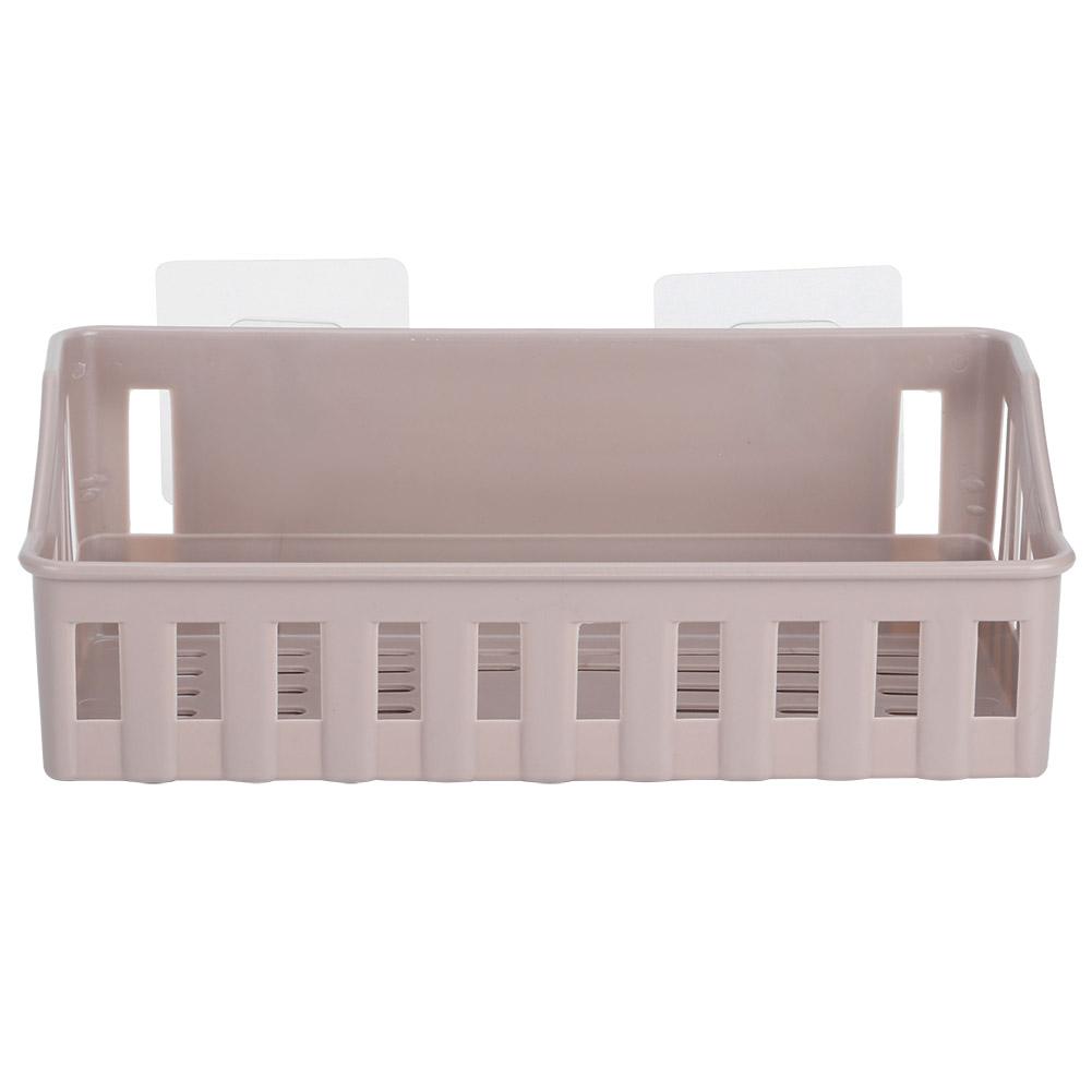 Punch Wall Mounted Shampoo Holder Storage Shelf Rack   Bathroom Supplies