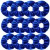 12pcs Vintage Women Pink Velvet Scrunchies Baby Girls Headwear White Black Blue Green Elastic Hair Bands Kids Hair Accessories